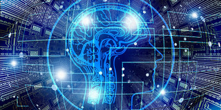 Künstliche Intelligenz, menschliches Gehirn als Computernetz